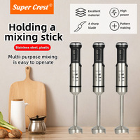Vente chaude Professionnel Ménage 220v En Acier Inoxydable À Main Mélangeur À Immersion Électrique Potable Mélangeur À Main