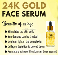 Sérum à l'or 24 carats pour corriger les taches brunes, anti-âge et éclaircissant, blanchissant la peau, vitamine C, sérum pour le visage à l'or 24 carats