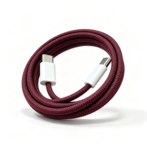 สายชาร์จเร็วแบบถักไนลอน Type-C to Type-C สำหรับ iPhone 15 โทรศัพท์มือถือ แท็บเล็ต - Product Image 1