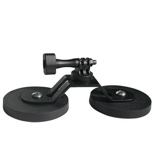 Support universel en alliage d'aluminium et silicone avec double ventouse puissante pour accessoires de microphone d'extension de caméra - Product Image 3