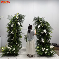 Arche florale de mariage SMS, design Forêt, arche de fleurs vertes pour décoration d'événements