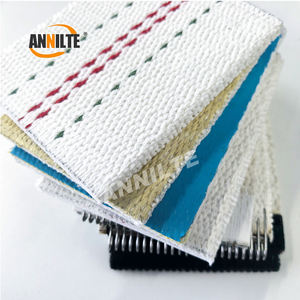 Annilte sabuk anyaman tipe ganda, sabuk konveyor kerut, pelindung tepi kevlar, sabuk konveyor bergelombang Facer ganda - Product Image 3