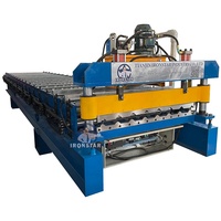 Machine de fabrication de tuiles de toiture Ironstar New Tr4 Tr5 Tr6 Tr8 pour l'Amérique du Sud, machine IBR, machine de profilage à froid IBR pour toiture