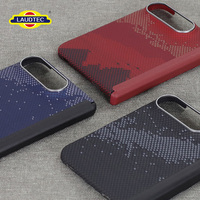 Coque de téléphone pliable en fibre d'aramide à enveloppement intégral, moulée à chaud, fine, antichoc, texturée, pour entreprises, vente en gros