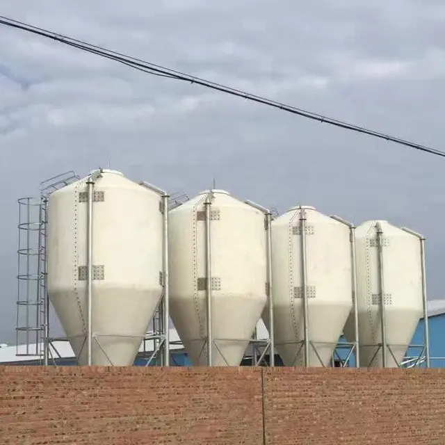 Produttori cinesi in fibra di vetro Silo cibo casa di pollo Silo mangime Silo per la vendita