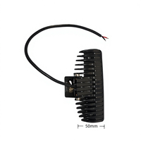Barra de Luz LED KaiHua de 6 LED Blancos, 12V 18W, Impermeable, 160x45x50mm, para Montacargas, Tractores y Vehículos de Ingeniería