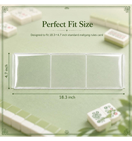 Organisateur et étui de rangement pour cartes de mahjong avec logo personnalisé Haoran, en PVC transparent