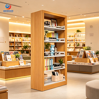 Estantería de Acero Resistente, Mueble de Biblioteca Comercial, Estante de Almacenamiento Ajustable para Exhibición de Libros