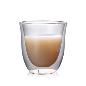 150ml nuevo diseño claro de la fabricación de vidrio de doble pared de agua tazas al por mayor para café y jugo de - Product Image 4