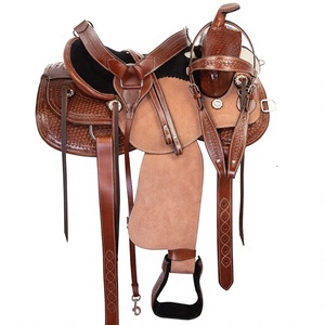 Sillín de Carreras Inglés Ajustable para Montar a Caballo, Diseño Cómodo en Cuero de FAB LEATHERS - Product Image 1