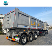 LUYI Camion Remorques Fabricant chinois Camion à benne basculante Corps 40t en forme de U Remorque à benne basculante