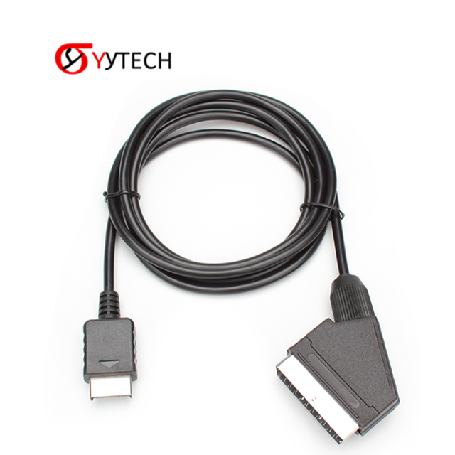 SYYTECH New Game Console RGB 1.8m Scart Cable Audio Video Cable for PS2 Playstation 3 TV Game Accessories