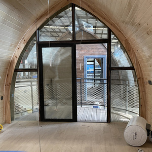 Module d'hôtel en conteneur moderne avec porte en verre cintrée pour usage en resort extérieur - Product Image 1