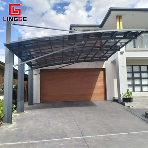 Structure <span class=keywords><strong>en</strong></span> aluminium robuste, abri de voiture autoportant, toiture <span class=keywords><strong>en</strong></span> polycarbonate, tente de stationnement pour voiture, auvent <span class=keywords><strong>en</strong></span> métal - Product Image 3