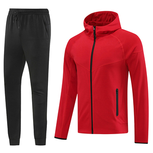 Sudadera con capucha de alta calidad para hombre, estilo club de fútbol, con media cremallera, tipo suéter. - Product Image 2