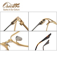 Lunettes de luxe de marque, monture en métal vintage moderne japonaise, Titanio, lunettes de luxe, montures optiques en titane pour hommes