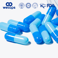 Capsules vides en gélatine bovine de qualité pharmaceutique GMP Wecaps avec couleur personnalisée et pureté élevée 99,9%