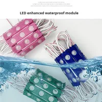 Module de lettres pour boîte publicitaire LED2835 SMD DC 12V 3W 12mm, puce Sanan, support en cuivre, haute luminosité, moulé par injection, 0.3W PD