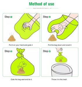 Sacs à déchets pour animaux de compagnie écologiques de luxe personnalisés, anti-fuites, 300 unités, sacs à crottes de chien biodégradables en plastique durable en boîte - Product Image 6