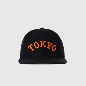 Gorra de Béisbol Personalizada TOKYO con Bordado 3D, 6 Paneles, Cierre a Presión, Mezcla de Lana, Visera Plana, Estilo Casual, Venta al Por Mayor - Product Image 3