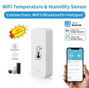Tuya thông minh wifi trong nhà Nhiệt kế nhiệt độ độ ẩm cảm biến bằng giọng nói ứng dụng điều khiển từ xa hoạt động Alexa Google nhà pin USB - Product Image 4