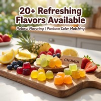 Gummies Chumita Créatine Collagène BCAA Électrolytes 3 en 1 Hydratation des Muscles et des Articulations Pré-entraînement Énergie Complément Alimentaire pour Adultes