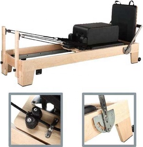ที่มีคุณภาพสูงที่มีราคาต่ำไม้สีขาวแก้ไขหลักของร่างกายพิลาทิส Reformer - Product Image 2