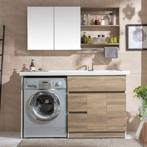 <span class=keywords><strong>Mobile</strong></span> da <span class=keywords><strong>Bagno</strong></span> Personalizzato in Solid Surface e <span class=keywords><strong>Mobile</strong></span> Lavanderia <span class=keywords><strong>con</strong></span> Lavabo per Lavatrice - Product Image 4