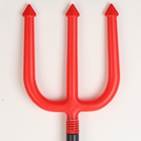 Pafu Halloween Cosplay Party Trident Fourche Prop Horreur Diables Rouges Cornes Bandeau et Pitchfork trident Démon Kits ensemble