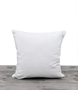 16x16 pulgadas cuadrado sublimación en blanco personalizado suave decoración del hogar fundas de almohada funda de cojín de terciopelo