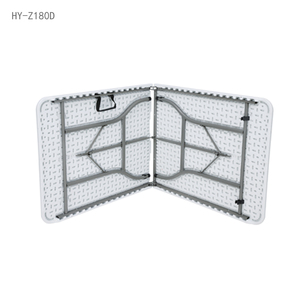 <span class=keywords><strong>Table</strong></span> <span class=keywords><strong>de</strong></span> <span class=keywords><strong>camping</strong></span> <span class=keywords><strong>pliante</strong></span> rectangulaire en plastique blanc bon marché <span class=keywords><strong>de</strong></span> 6 pieds (180 cm, 1,8 m) pour événements en plein air - Product Image 6