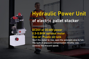 ชุดจ่ายไฟไฮดรอลิกสำหรับรถยกพาเลทแบบใหม่ bibo LF DC24V/DC48V 0.8-1.2KW สแตนเลส - Product Image 2