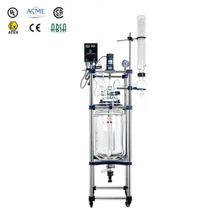 Laboratorium Gebruik 100L Bioreactor Quartz Glas Destillatie Reactor Met Goedkope Prijs