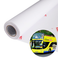 Rouleau de vinyle auto-adhésif SAV imprimable à l'éco-solvant, finition brillante/mate pour imprimantes jet d'encre écologiques, assurant la durabilité