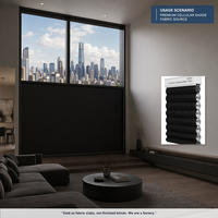 Persiana plisada vertical minimalista empotrada May Lian con técnica de pliegues lisos para tragaluces, fácil de instalar