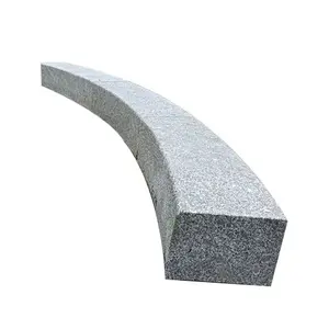 Çin gri yan yol kenar taş granit bordür taş granit Kerbstone yeni granit yol kenarı taş