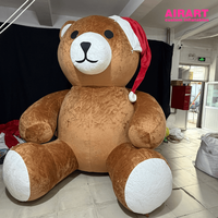 Ours en peluche géant de Noël 3M pour la décoration des fêtes et l'affichage en centre commercial