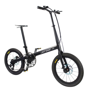 Bicicletta Ibrida in Fibra di Carbonio da 20 Pollici Light Shark Technology, Super Leggera, Pieghevole, per il Tempo Libero e il Pendolarismo Urbano, in Fibra di Carbonio Variabile - Product Image 1