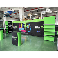 Affichage de stand de salon Portable en aluminium Pop up Booth Trade Show Lightbox Backlit 10x20 Trade Show Booth for Exhibition