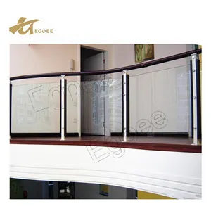 High quality stainless steel plexiglass deck railing, handrail, balustrade for terrace