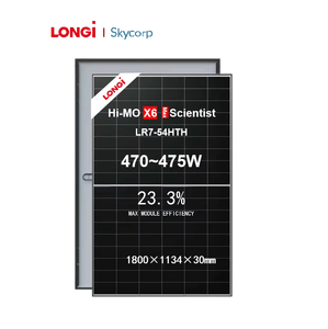 Panel Solar Longi Hi-MO X6 Max Scientist LR7-54HTH de 470W 475W con Alta Resistencia a la Carga Mecánica y Corrosión por Niebla Salina - Product Image 1