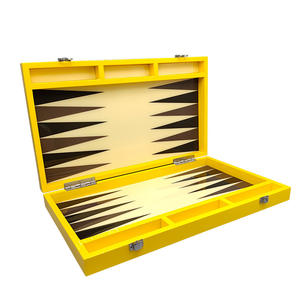 高級エコフレンドリーカスタムポータブルトラベルゲームセット-革製木製テーブルチェスバックギャモンチェッカー駒彫刻入りボードボックス - Product Image 1