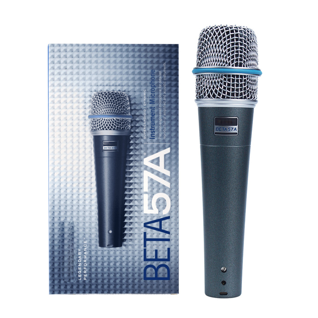 BETA57A Dynamic Condenser Microphone Professional Wired Handheld Noise Cancelling Lightweight Design for Karaoke Conference Use