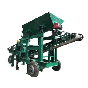 Mobile Model 600*400 Hammer Crusher, Diesel Stone Crusher With Conveyor ,Stone Gold Ore Hammer Mill Machine