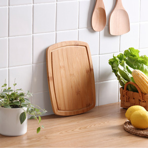 <b>Wood</b> Cutting Board Rectangle Anti Slip Kitchen Chopping <b>Block</b> For Fruit Vegetable Preparation - Product Image 2