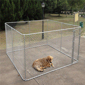 Grote Metalen Draad Hondenkennel Ademende Kettingschakel Hond Run Met Rits Sluiting Huis Type - Product Image 6