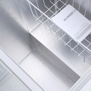 فريزر ثلاجة يعمل بالطاقة الشمسية 12/24 فولت تيار مستمر سعة 258 لتر للاستخدام الخارجي في الفنادق المنزلية-بطارية تعمل بالبطارية للسيارات والقوارب - Product Image 3