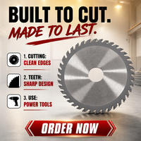 Lame de scie circulaire TCT haute fréquence personnalisable 4,5'' 115 mm 40 dents, disque de coupe sur mesure à pointe en carbure de tungstène pour le travail du bois