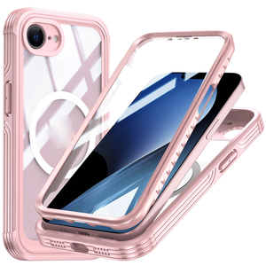 เคสกระจกนิรภัยแบบชาร์จไร้สายระบบแม่เหล็กสำหรับ <span class=keywords><strong>iPhone</strong></span> <span class=keywords><strong>SE</strong></span> 2025 SE4เคสป้องกัน16E เต็มตัวแบบทนทาน - Product Image 3