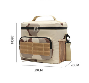 Portable Luxury Polyester 24 Cans Soft Cooler Modern Style Lunch Tote <b>Bag</b> Leak-Proof Insulated for Picnic <b>Beach</b> Work - Product Image 2